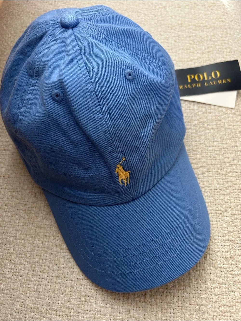 Polo by Ralph Lauren Boy’s Blue Baseball Cap with Embroidered Logo